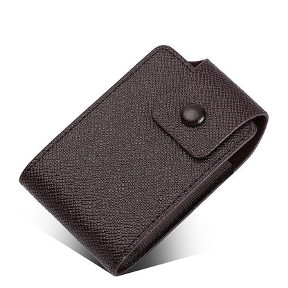 Slim RFID Blocking Wallet with Snap Closure and Clear ID Window