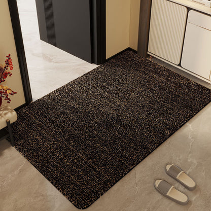 Plush Textured Indoor Mat with Shape Retention and Machine Washable Care