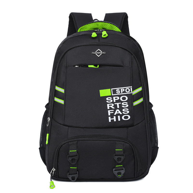 Gym Sports Backpack with Wide Opening Main Compartment and Sport Graphics