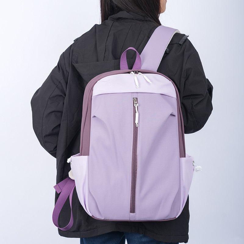 Travel Backpack with Padded Laptop Sleeve and Dual Zipper Access, Expandable Side Pockets