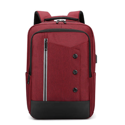 Laptop Backpack with Water Resistant Fabric and Multiple Storage Pockets for 15.6in Devices