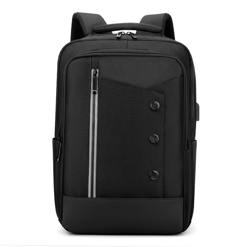 Laptop Backpack with Water Resistant Fabric and Multiple Storage Pockets for 15.6in Devices