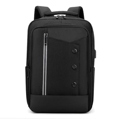 Laptop Backpack with Water Resistant Fabric and Multiple Storage Pockets for 15.6in Devices