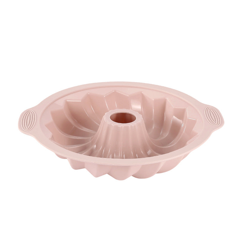 Food Grade Silicone Cake Mold with Decorative Pattern and Nonstick Release