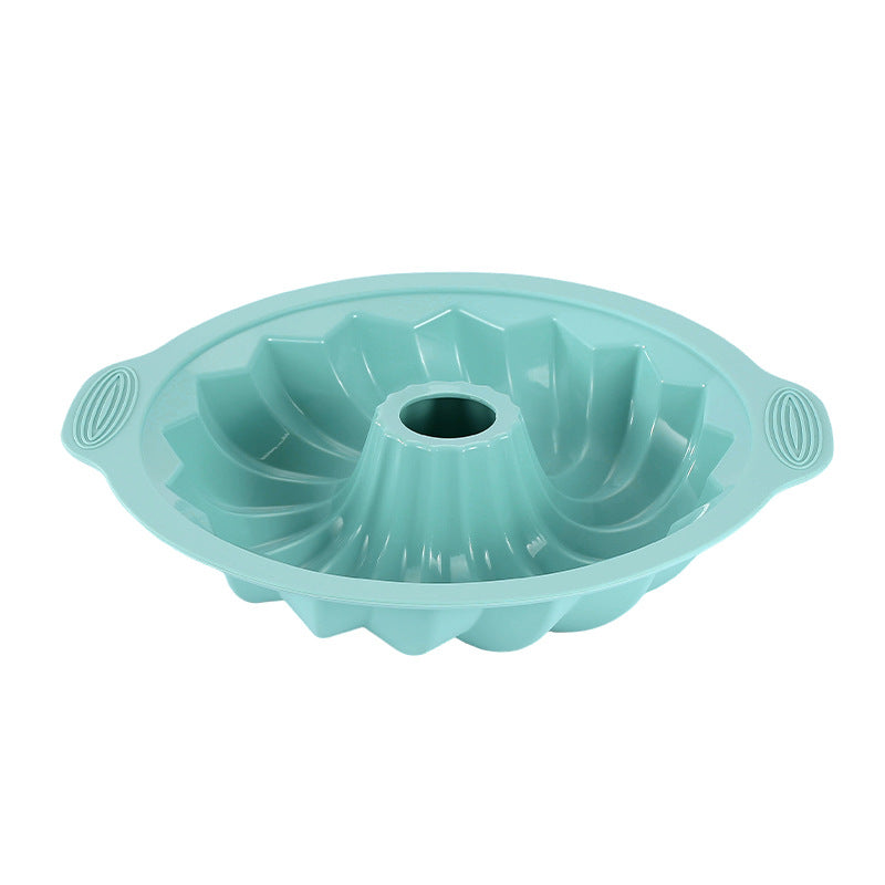 Food Grade Silicone Cake Mold with Decorative Pattern and Nonstick Release