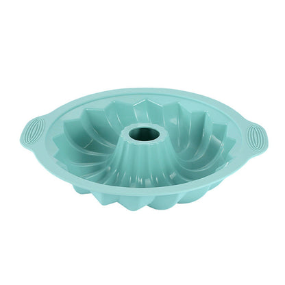 Food Grade Silicone Cake Mold with Decorative Pattern and Nonstick Release