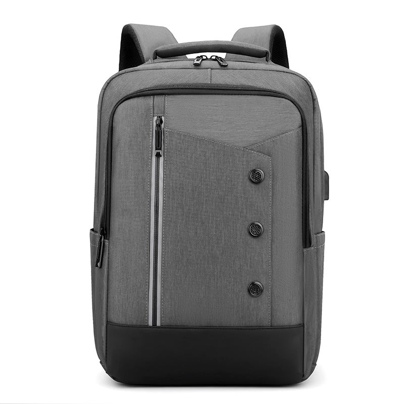 Laptop Backpack with Water Resistant Fabric and Multiple Storage Pockets for 15.6in Devices