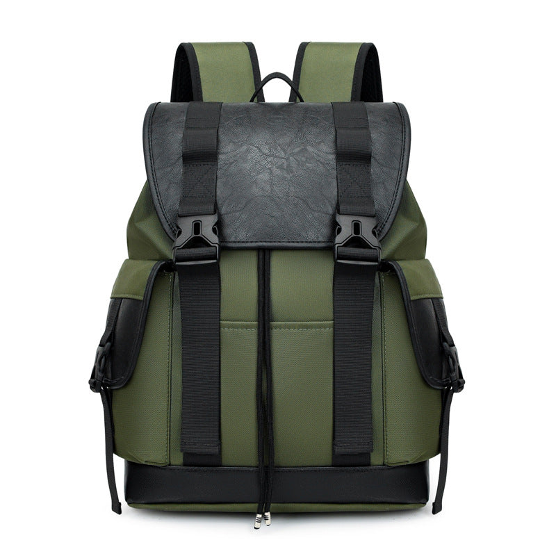 Drawstring Hiking Backpack with Flap Closure and Weather Resistant Fabric