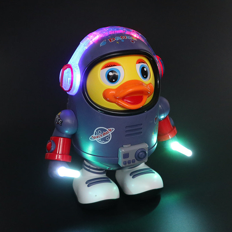 Dancing Astronaut Duck Toy That Moves to Cheerful Music in a Funny Space Suit