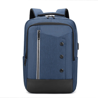 Laptop Backpack with Water Resistant Fabric and Multiple Storage Pockets for 15.6in Devices