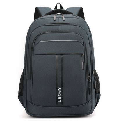Sports Laptop Backpack with Chest Strap and Side Mesh Bottle Pockets
