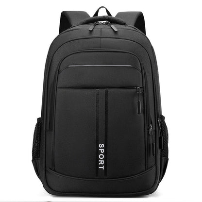 Sports Laptop Backpack with Chest Strap and Side Mesh Bottle Pockets