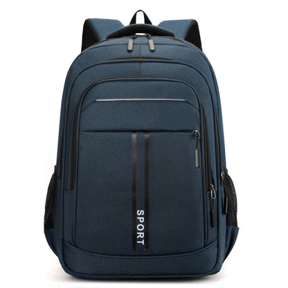 Sports Laptop Backpack with Chest Strap and Side Mesh Bottle Pockets