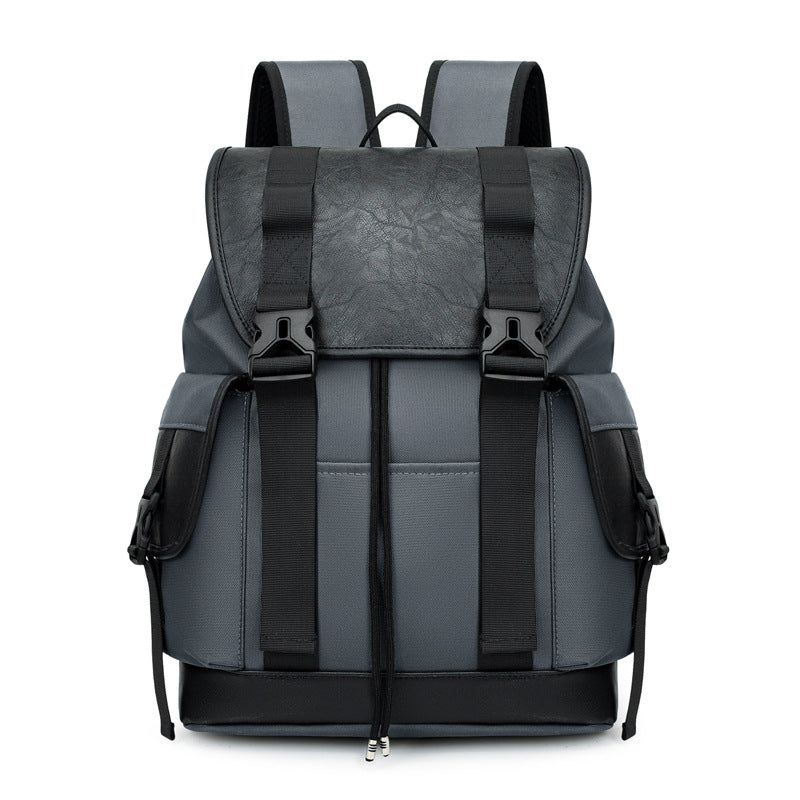 Drawstring Hiking Backpack with Flap Closure and Weather Resistant Fabric