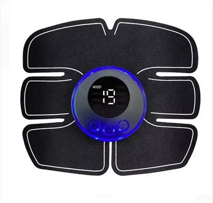Electrical Muscle Stimulator with Adjustable Intensity and Large Adhesive Patches for Core Training
