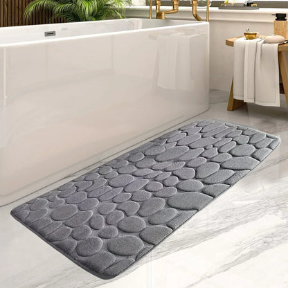 Microfiber Bath Mat with Tall Pile and Non Slip Backing, 24x36 Inches