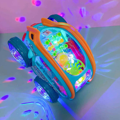 Light Up Flip and Spin Toy Car for Kids