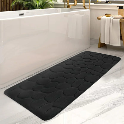 Microfiber Bath Mat with Tall Pile and Non Slip Backing, 24x36 Inches