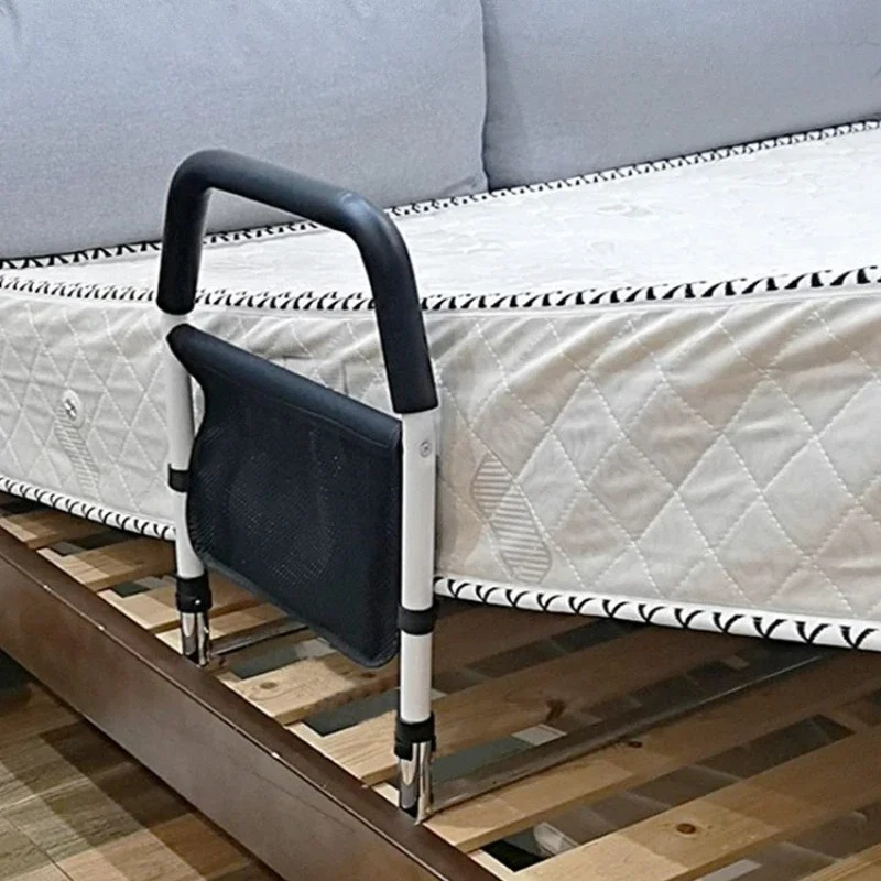Under Mattress Bedside Grab Rail with Ergonomic Non Slip Handle and Steel Frame