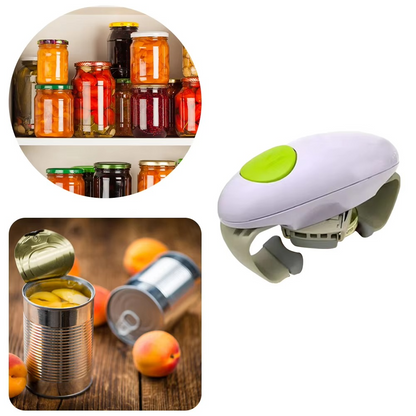 One Touch Automatic Can and Bottle Opener with Portable Design