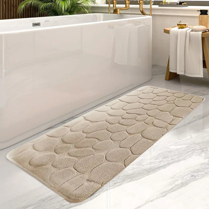 Microfiber Bath Mat with Tall Pile and Non Slip Backing, 24x36 Inches