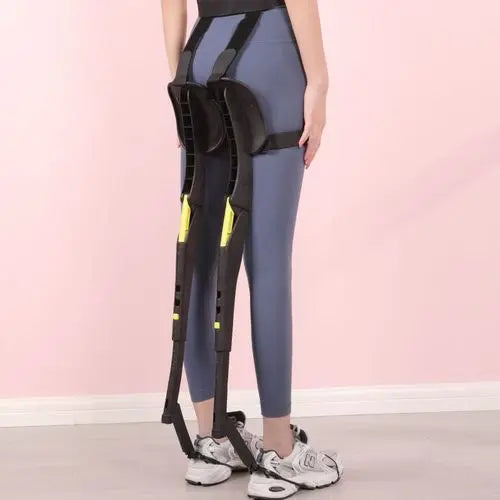 Wearable Folding Chair with Adjustable Belt and Non Slip Foot Mat for Standing Use
