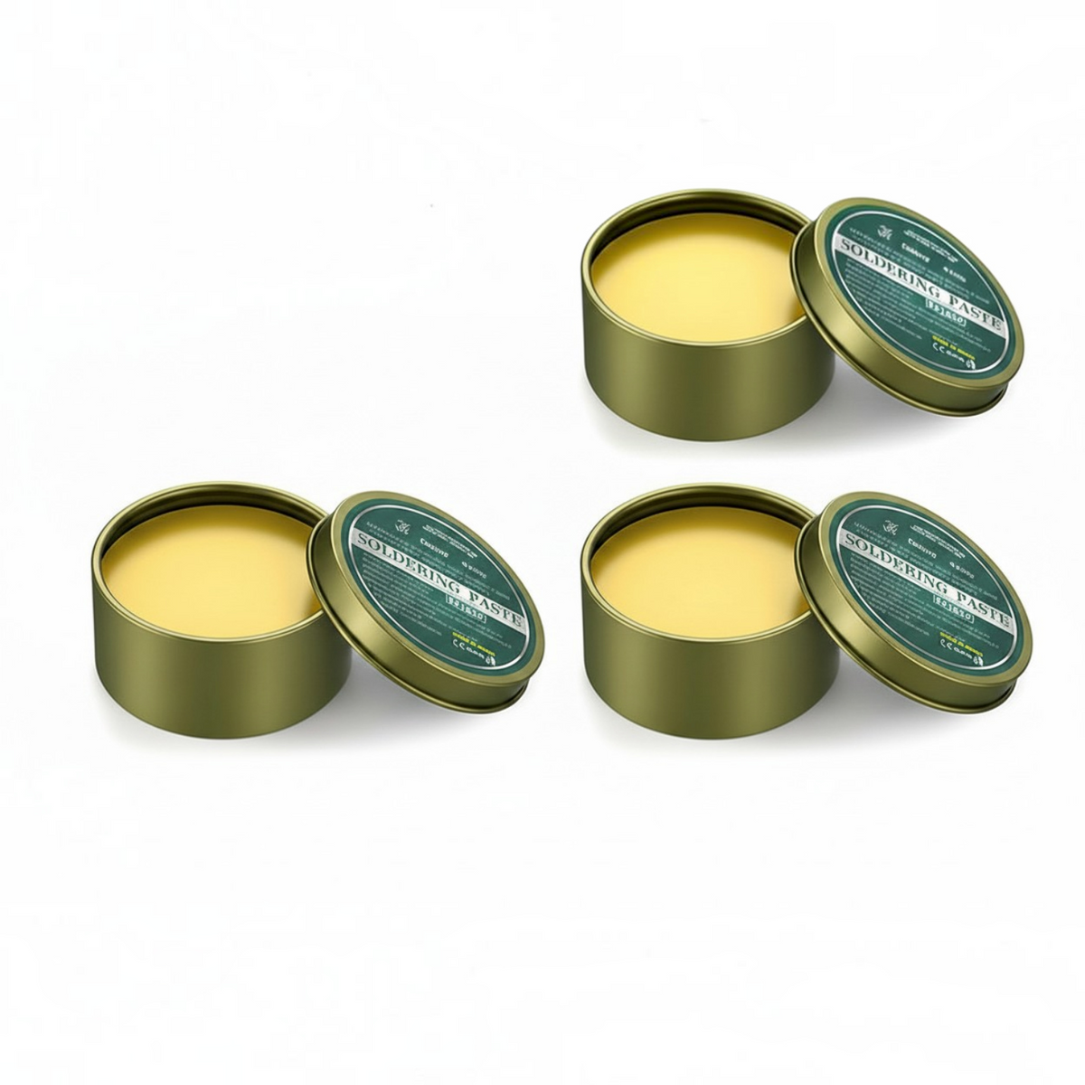 Lead Free Flux Paste for Soldering with Smooth Even Flow and Iron Box Container