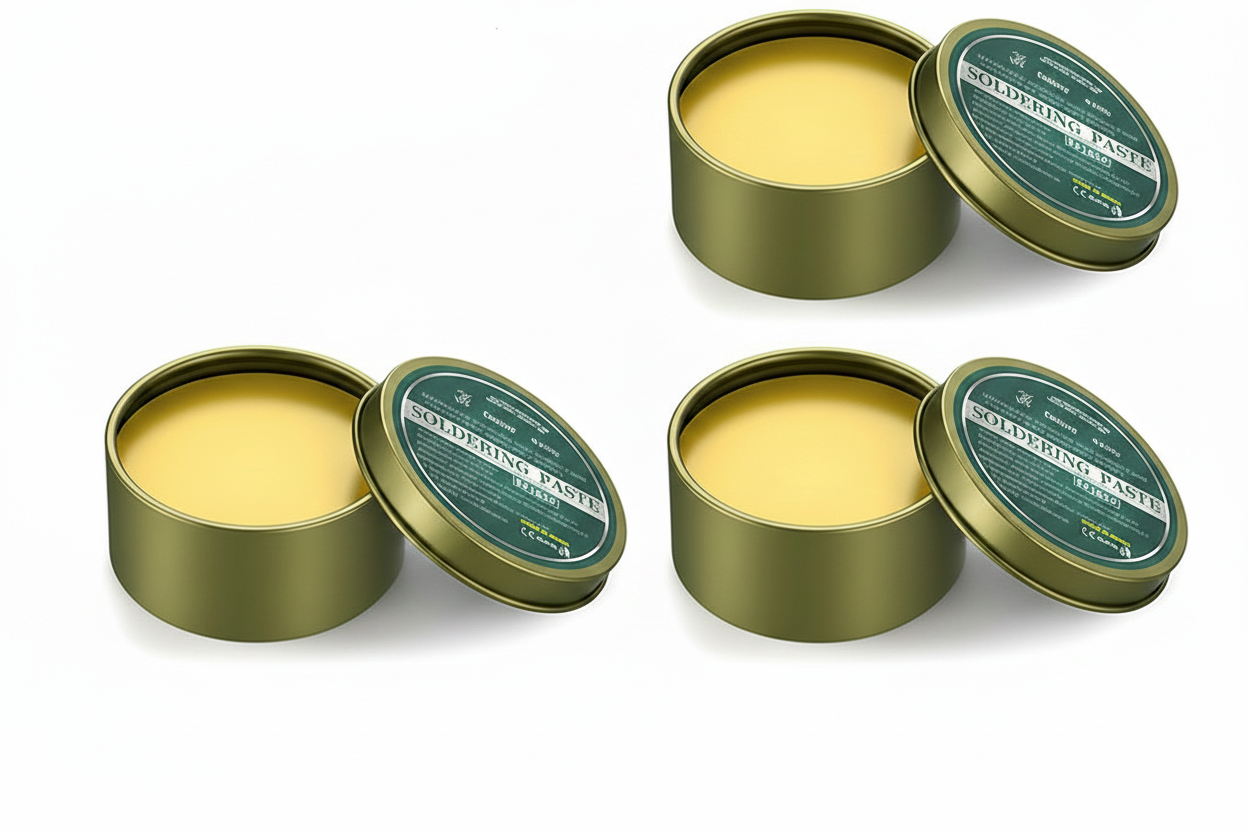 Lead Free Flux Paste for Soldering with Smooth Even Flow and Iron Box Container