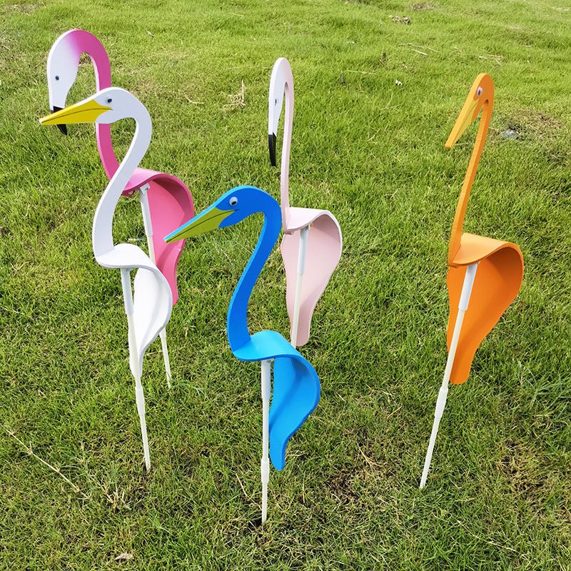 Stainless Steel Garden Bird Spinner with Swivel Hook