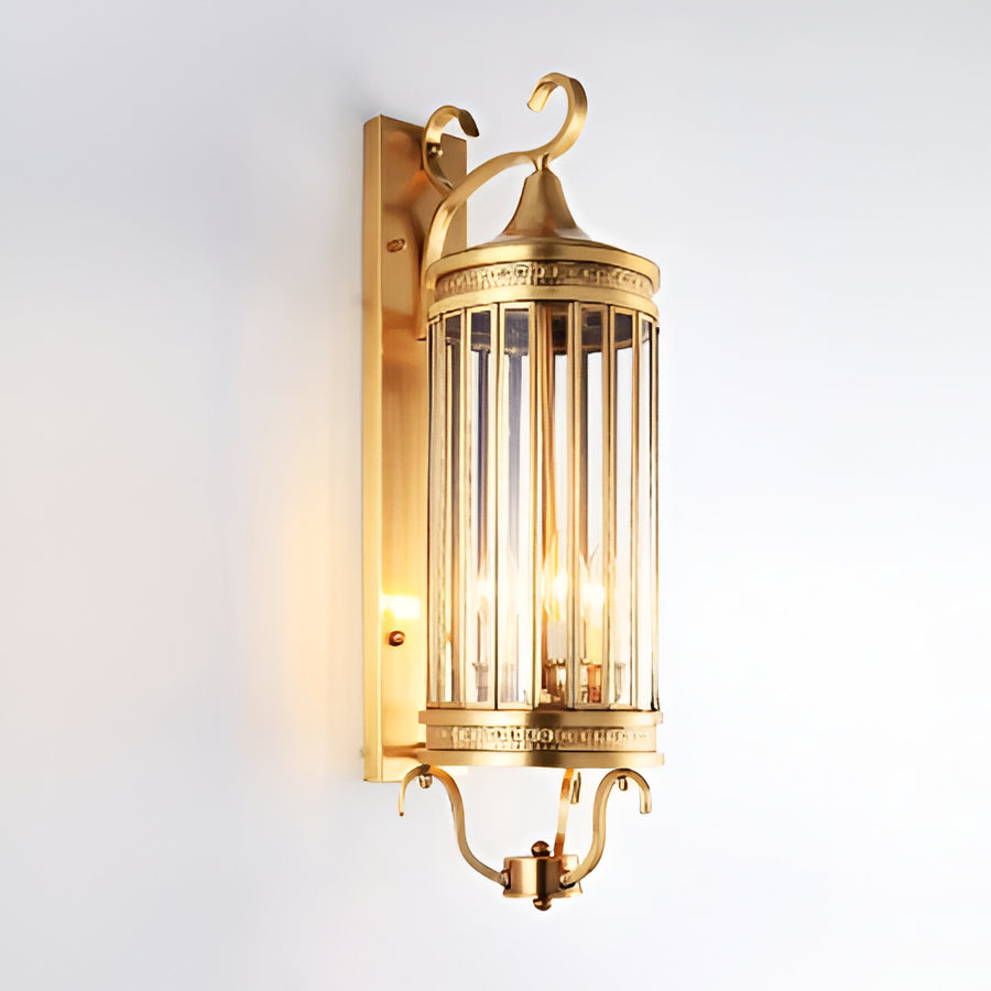Copper Outdoor Wall Sconce with IP65 Waterproof Rating in Two Sizes