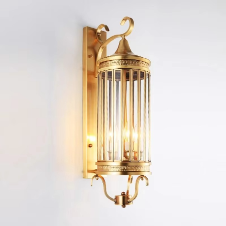 Copper Outdoor Wall Sconce with IP65 Waterproof Rating in Two Sizes