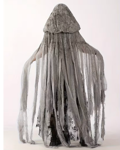 Hooded Witch and Reaper Cloak with Full Body Coverage for Halloween