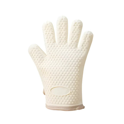 Silicone Oven Gloves with Five Finger Design and Textured Grip