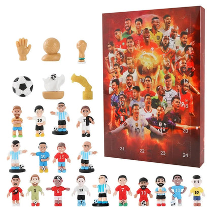 Football Countdown Calendar with 24 Daily Toy Surprises in Five Style Choices