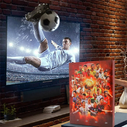 Football Countdown Calendar with 24 Daily Toy Surprises in Five Style Choices