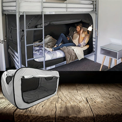 Enclosed Bed Tent with Mesh Ventilation and Dual Zipper Access Design