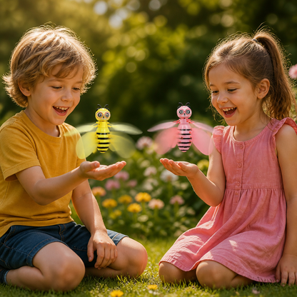 Motion Sensor Flying Bee Toy with LED Lights for Indoor Play