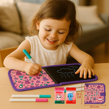 Reusable Kids Drawing Book with Wipe Clean Pages for Travel and Quiet Time