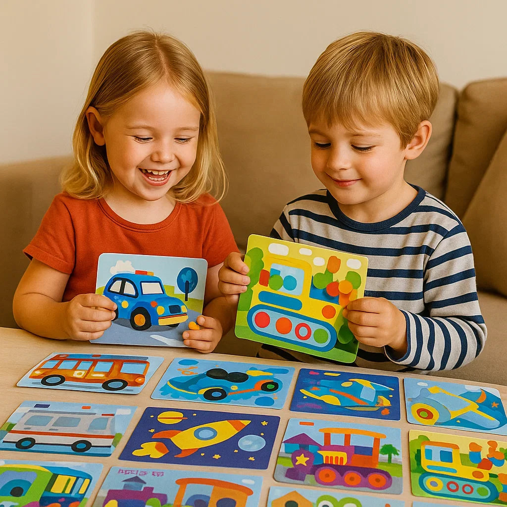 Creative Sticker Craft Set for Kids in Animal, Vehicle, Dinosaur and Princess Themes