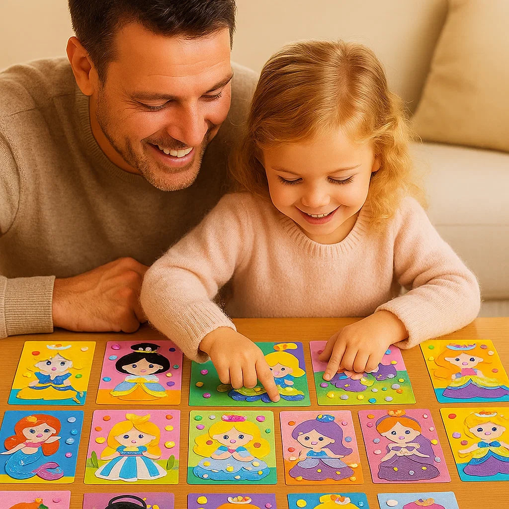 Creative Sticker Craft Set for Kids in Animal, Vehicle, Dinosaur and Princess Themes