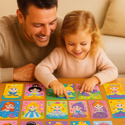 Creative Sticker Craft Set for Kids in Animal, Vehicle, Dinosaur and Princess Themes