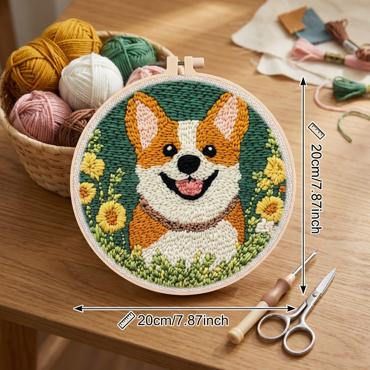 Punch Needle Starter Kit in 14 Animal and Character Designs for Beginner Craft Breaks