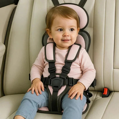Portable Child Travel Seat and Safety Harness for Secure Vehicle Use