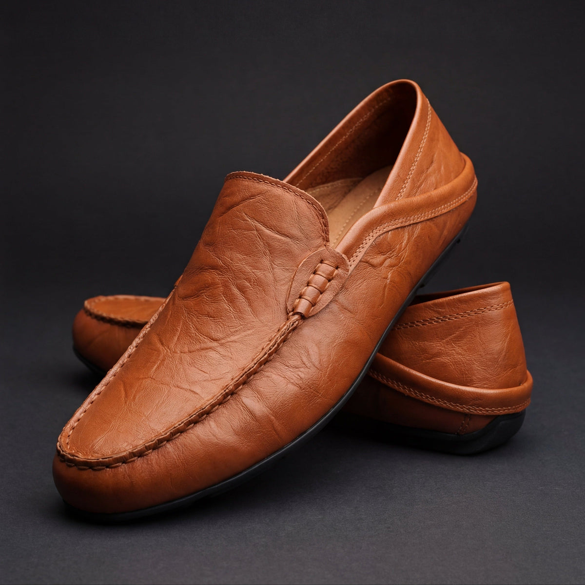 Slip On Flats with Cushioned Footbed and Grip Sole for Everyday Wear