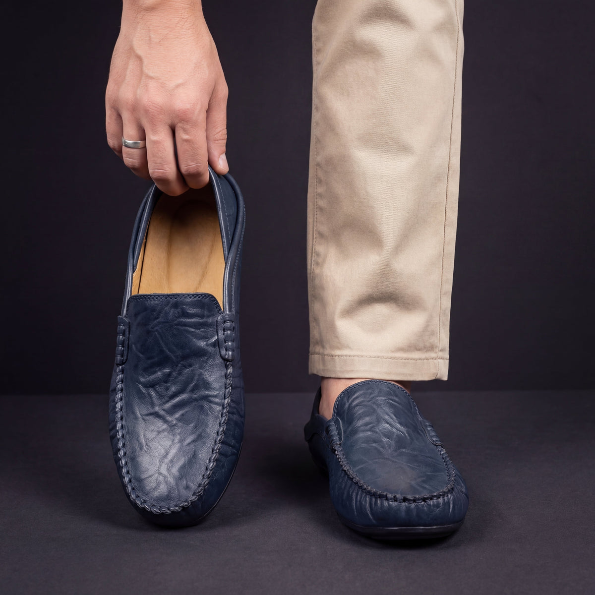 Slip On Flats with Cushioned Footbed and Grip Sole for Everyday Wear