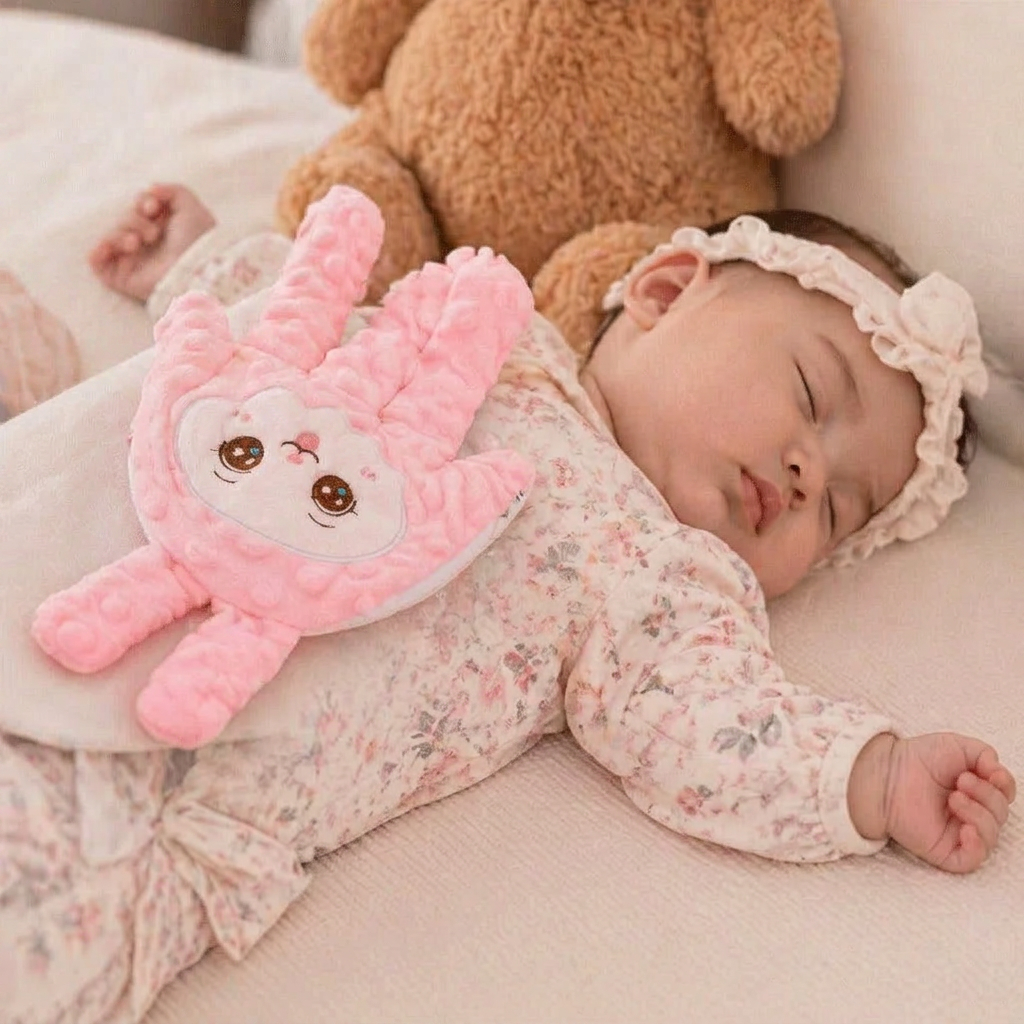 Animal Shaped Patting Comfort Toy for Nursery and Travel in Three Designs