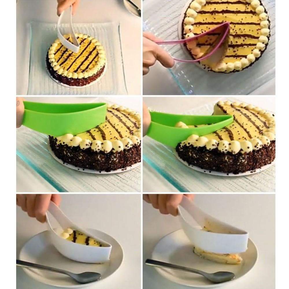 Uniform Cake and Pie Slicer with Bladeless Design for Clean Portions