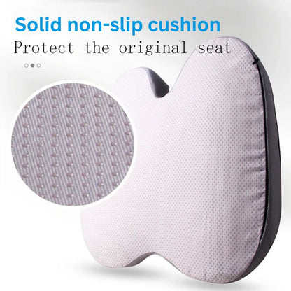 U Shaped Memory Foam Car Seat Cushion with Non Slip Base and Washable Cover