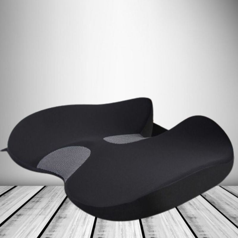 U Shaped Memory Foam Car Seat Cushion with Non Slip Base and Washable Cover