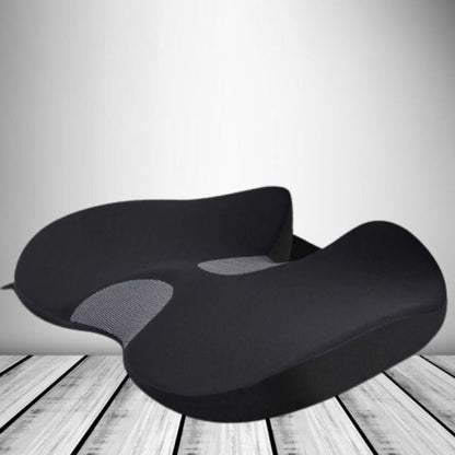 U Shaped Memory Foam Car Seat Cushion with Non Slip Base and Washable Cover